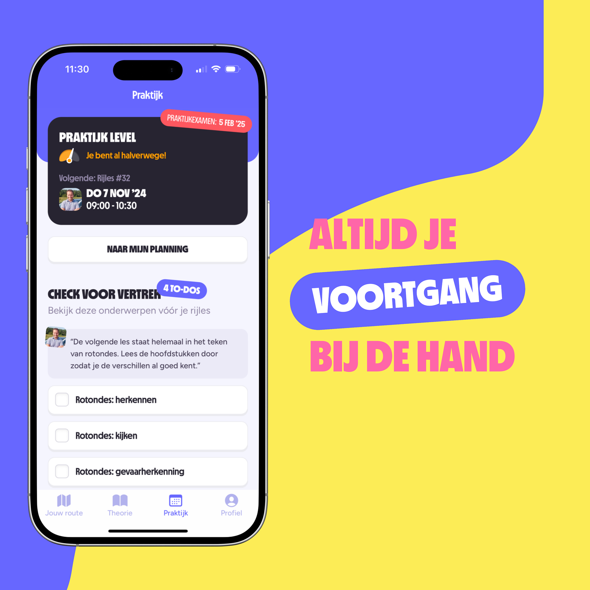 On My Way — altijd je voortgang bij de hand